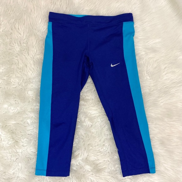 Nike Pants - Nike Blue Capri Dri-Fit Legging Pants Women XS